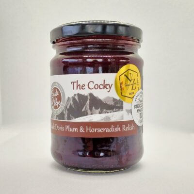 The Cocky, Black Doris Plum & Horseradish Relish Taste Of The Alps